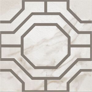 Retro 12" x 12" Self Adhesive Floor Tiles Mrbl Octagon 20 Tiles/box